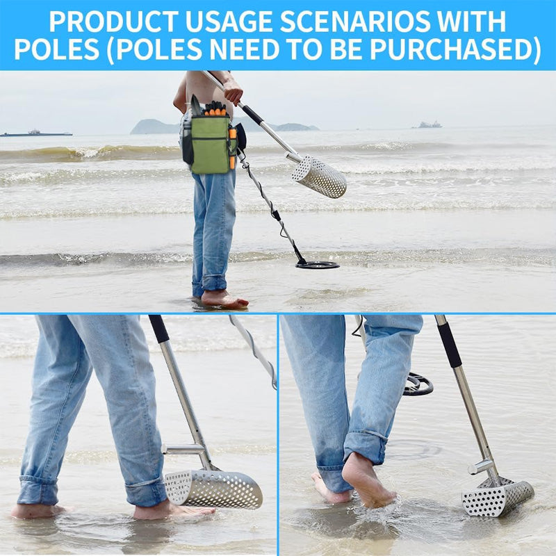 BowLift | Metal Detection Sand Shovel Stainless Steel Digging Shovel For Beach And Underwater Treasure Hunting