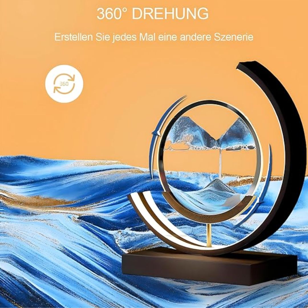 BowLift | Deep Sea Sandscapes: Illuminated Sand Art for Serene Home Decor