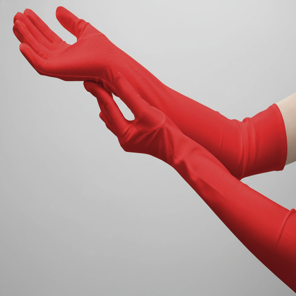 BowLift | Satin Opera Gloves Women Long Elbow Length Costume