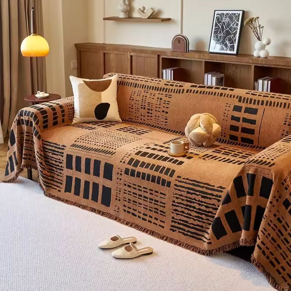 BowLift | Savanna Geo Chenille Sofa Cover