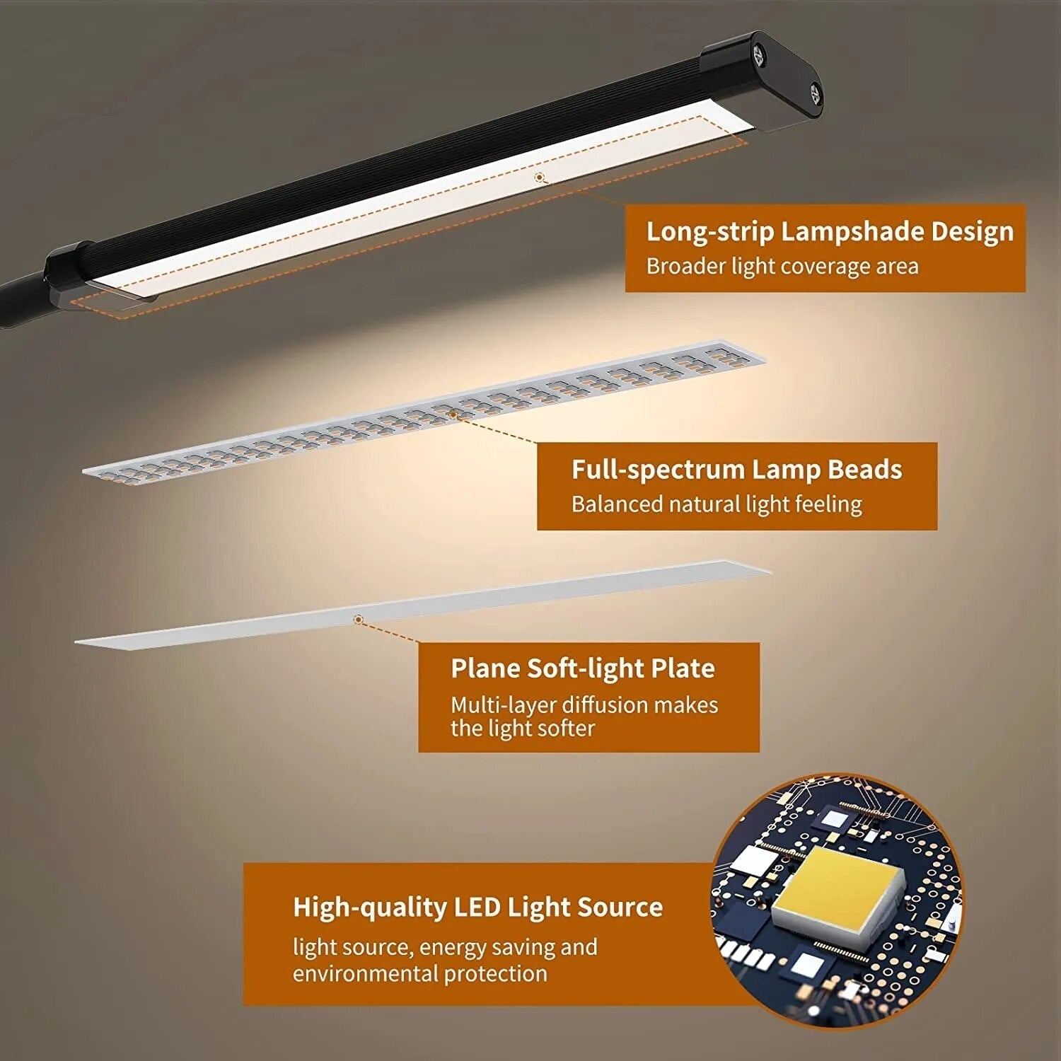BowLift | Adaptive Workspace Dimmable Flexible LED Lamp