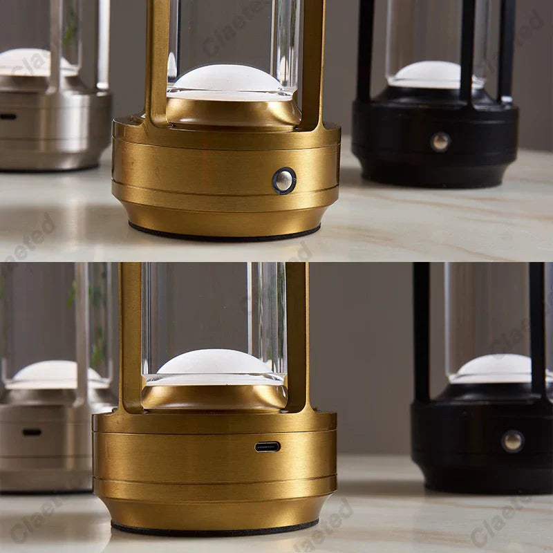 BowLift | Rechargeable Wireless LuxuryGlow Table Lamp - Elegant Wireless Lamp for Any Mood