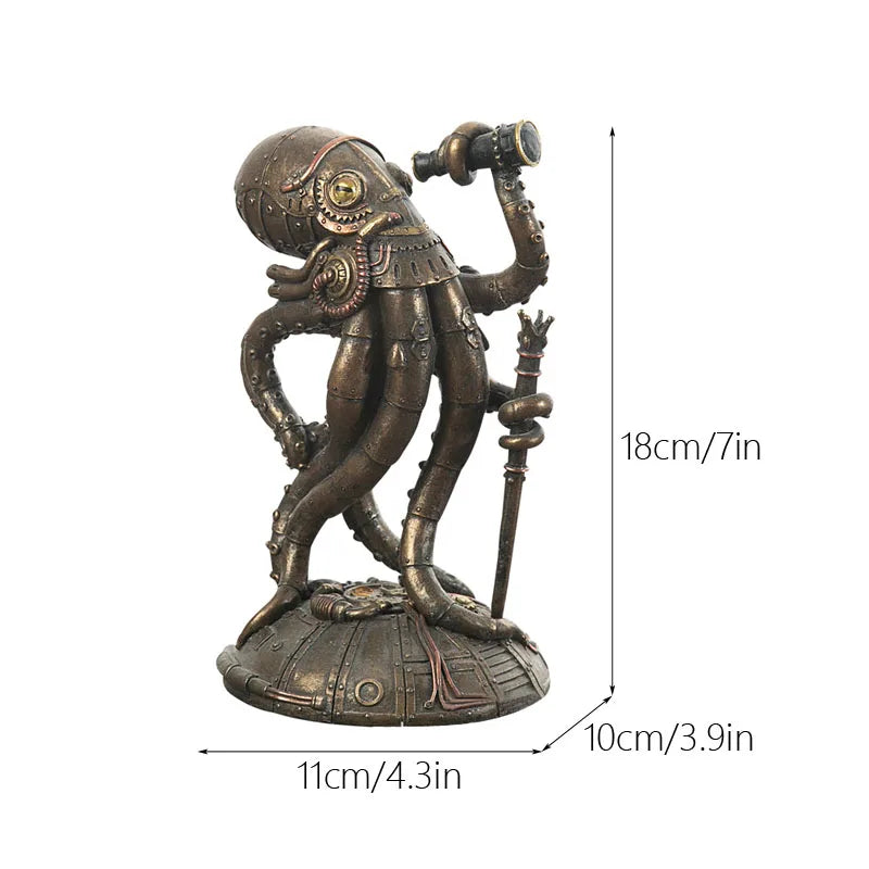 BowLift | Steampunk Octopus Mechanical Traveler Figurines Home Decors