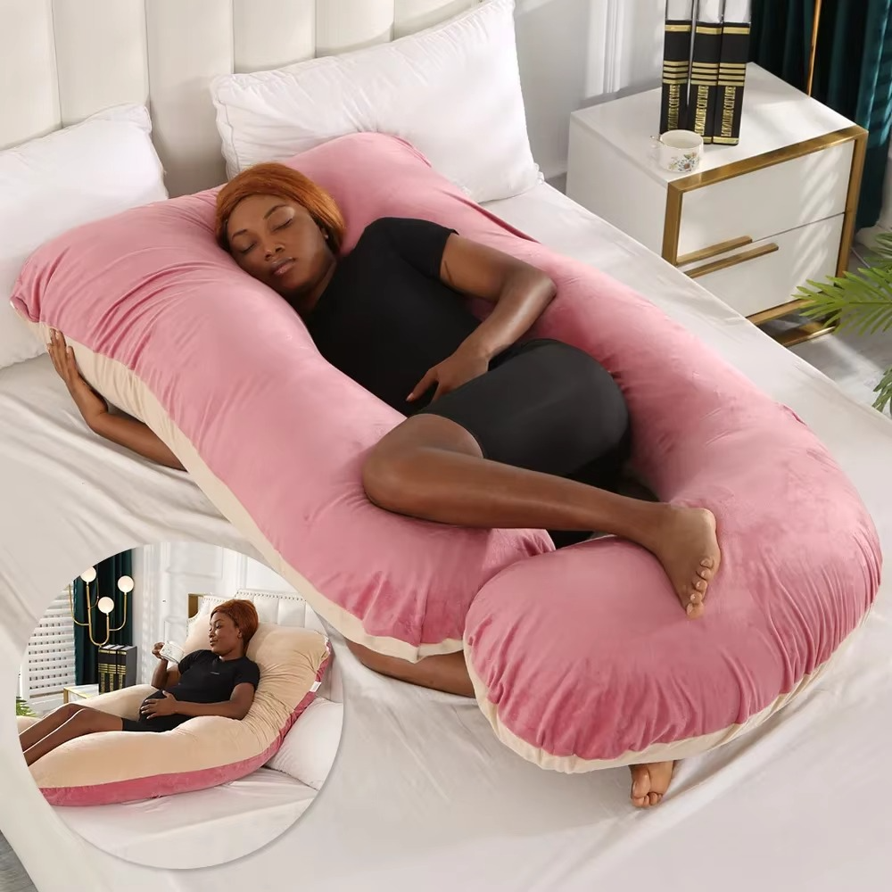 BowLift | J-Shaped Maternity Support Pillow for Side Sleeping and Breastfeeding