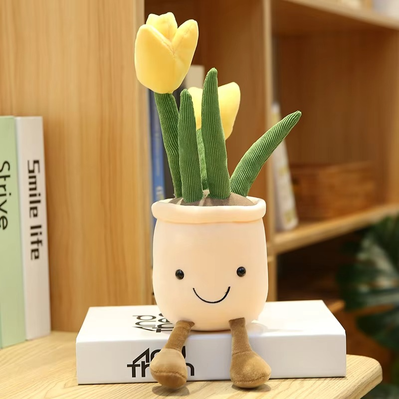 BowLift | Charming Tulip Succulent Plush Stuffed Toy Pillow for Birthday and Decor
