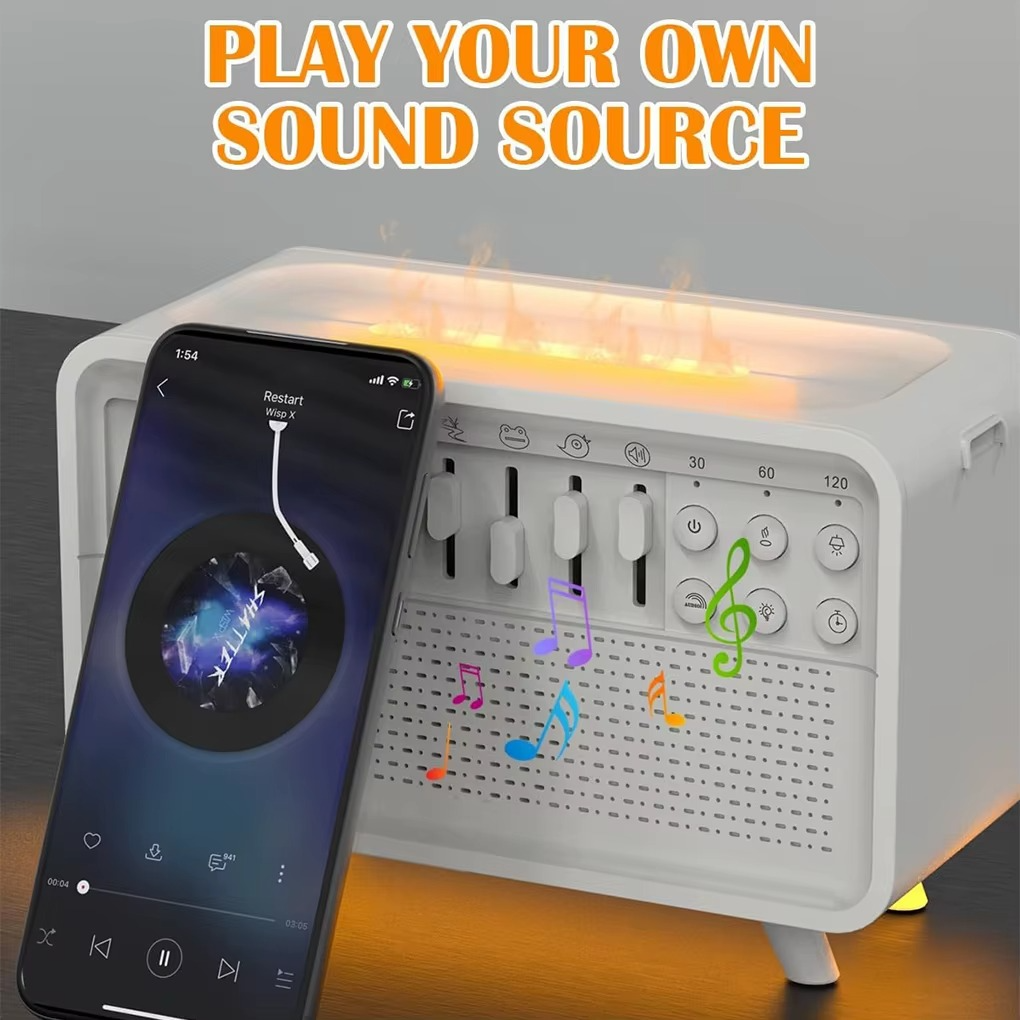 BowLift | 3-in-1 Bluetooth Speaker with White Noise, Night Light, and Humidifier