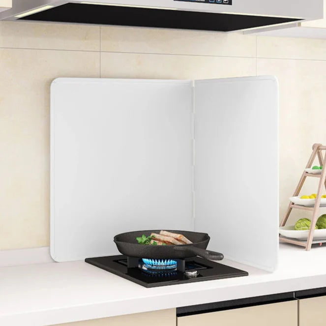 BowLift | Foldable Stainless Steel Grease Splash Guard 2-Sided Oil Protector – CookShield