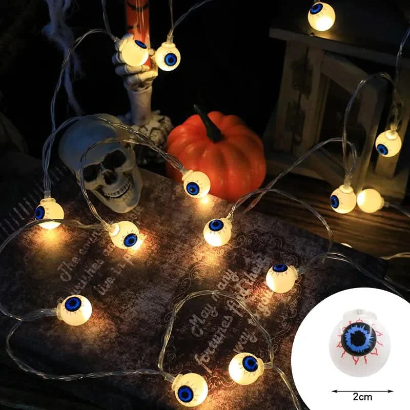 BowLift | Halloween LED Pumpkin & Skull String Lights