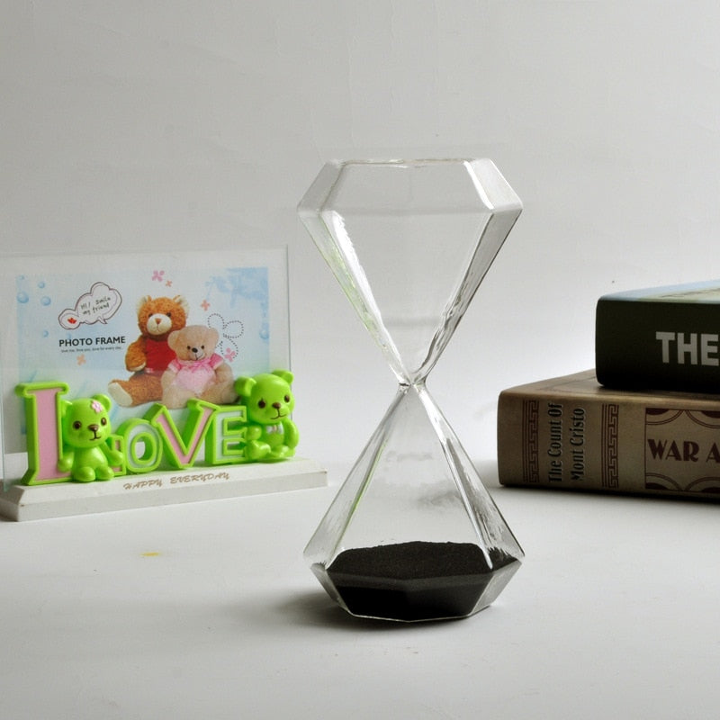 BowLift | 5–60 Minute diamond hourglass, hourglass, hourglass, children's gift, hourglass, home decoration, available in multiple color options