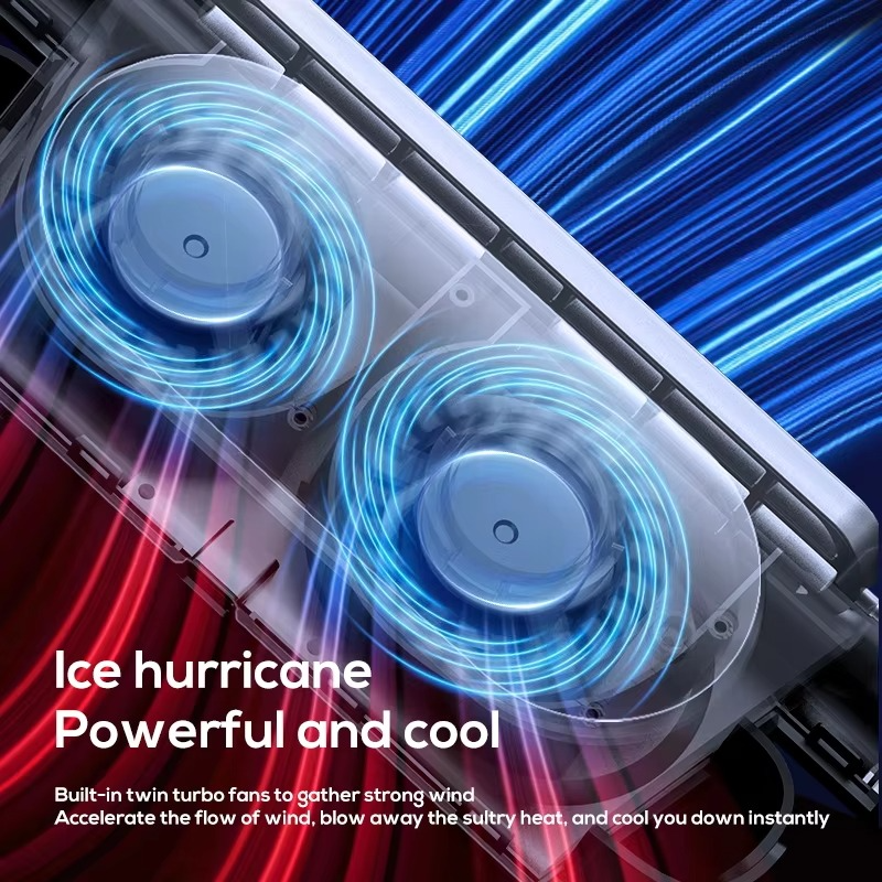 BowLift | Car Headrest Cooling Air Fan – 3-Speed Adjustable Rear Seat Air Circulator