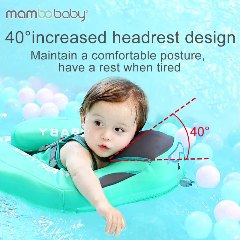 BowLift | Mambobaby Non-inflatable Baby Swim Ring Seat - Pool Toy for Boys and Girls - Fun Accessories for Safe Water Play