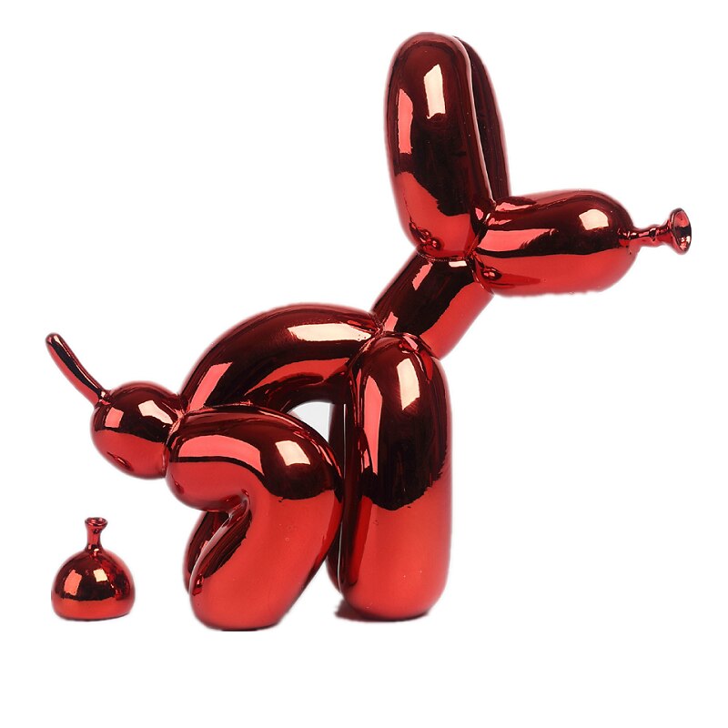 BowLift | Balloon Dog Sculpture, Balloon Art Statue, Mini Collectible Figure, Home Decor, Resin Figure, Desk Accessories, Room Decoration