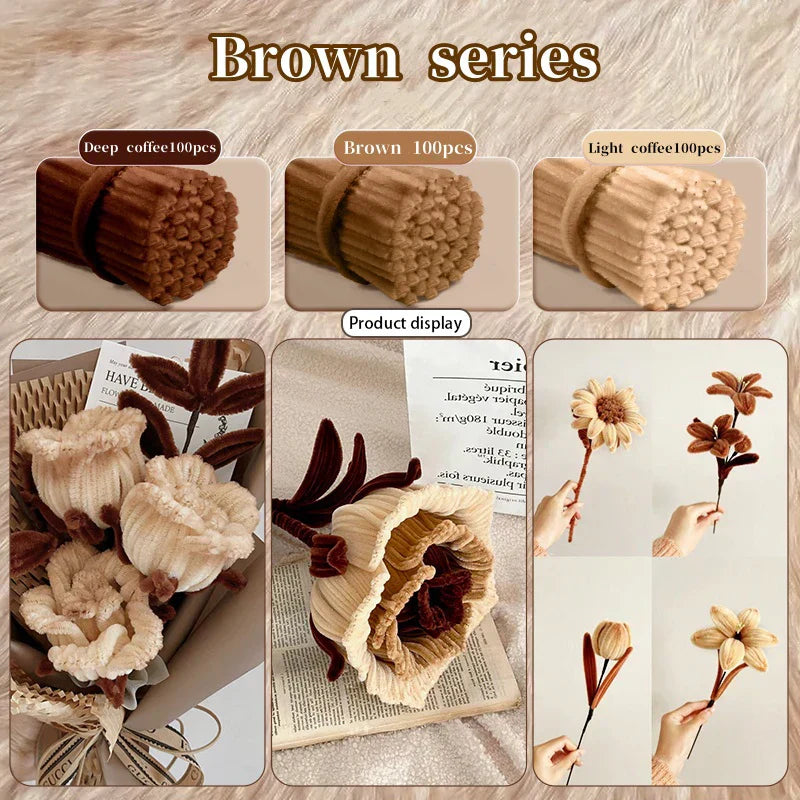 BowLift | FiloTwist Craft Plush Set | 500 Colorful Pipe Cleaners | Malleable & Fluffy | For DIY & School