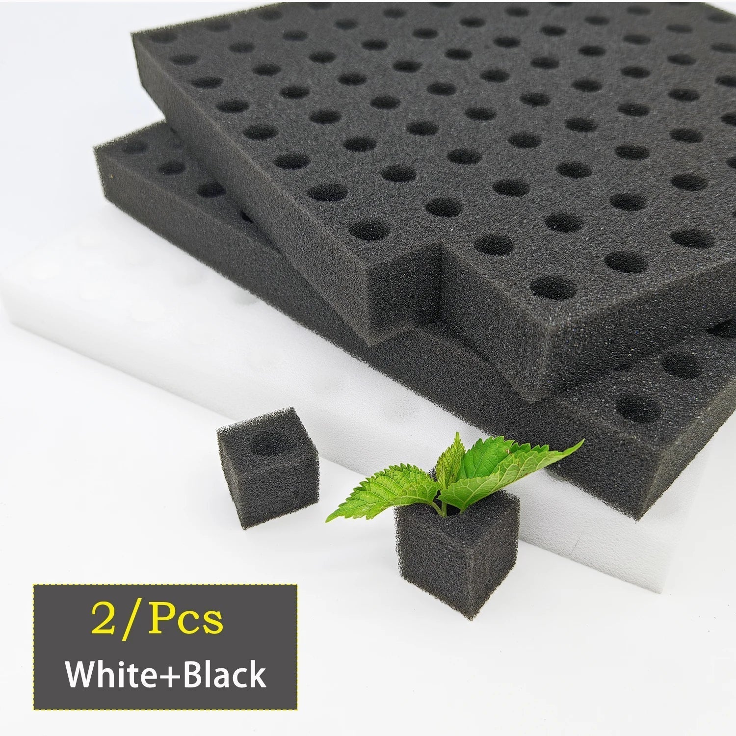 BowLift | Germina Propagation Sponge Mat | 100 Seed Holes | For Hydroponics & Soil | 25Γ25cm