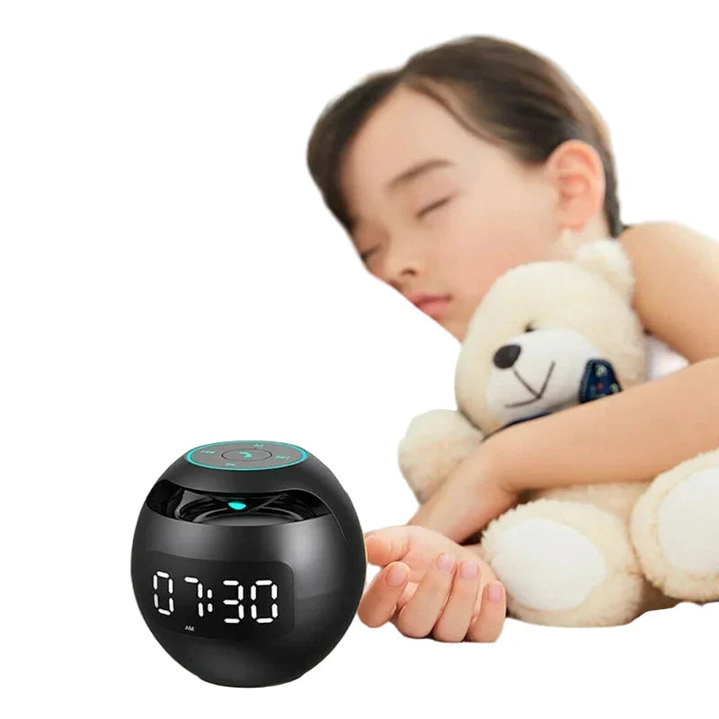 BowLift | Digital LED Alarm Clock with Bluetooth Speaker & Colorful Night Light โ Motion Sensor, Rechargeable, 5W Sound