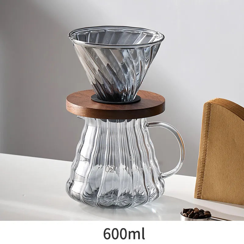 BowLift | GIANXI Hand Punch Coffee Pot With Lid Drip Swan Neck Spout Coffee Water Kettle Long Opening Coffee Machine Coffee Accessories