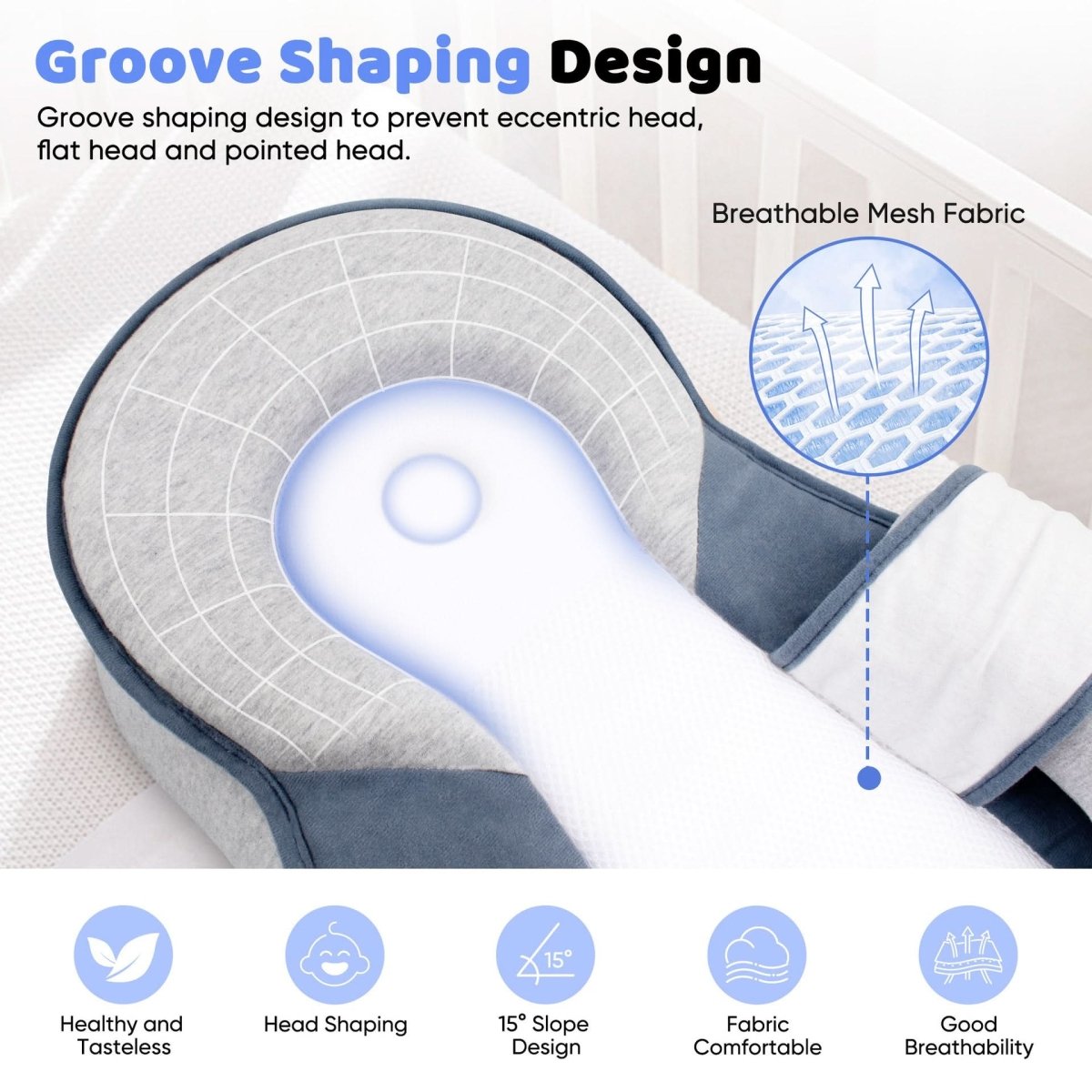 BowLift | Ergonomic pillow for safe baby sleep