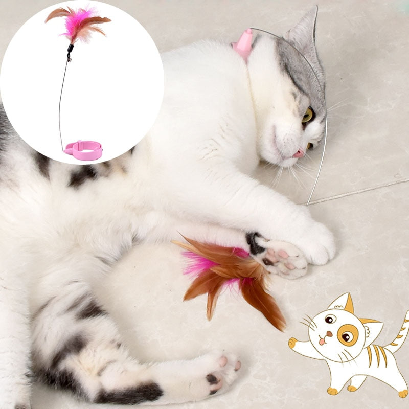 BowLift | Fluffy Feather Interactive Cat Collar Toy