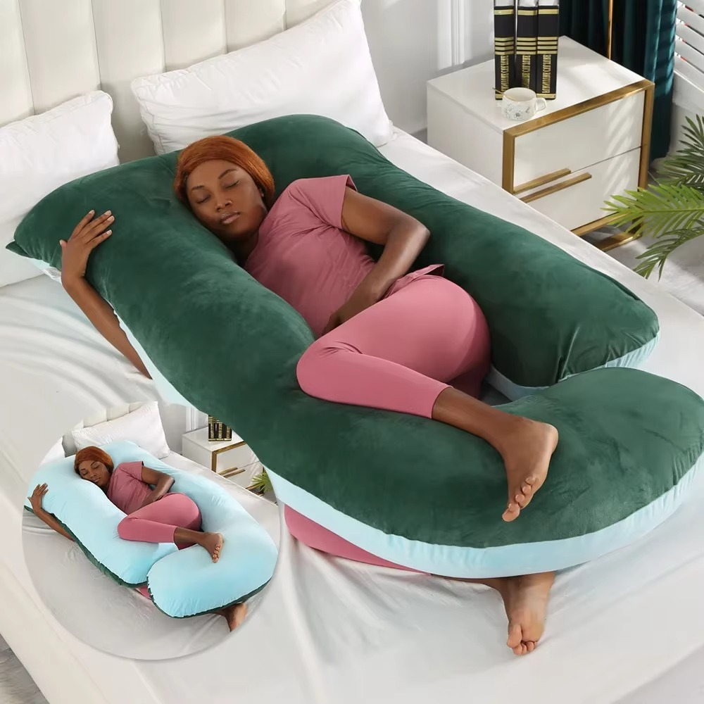 BowLift | J-Shaped Maternity Support Pillow for Side Sleeping and Breastfeeding
