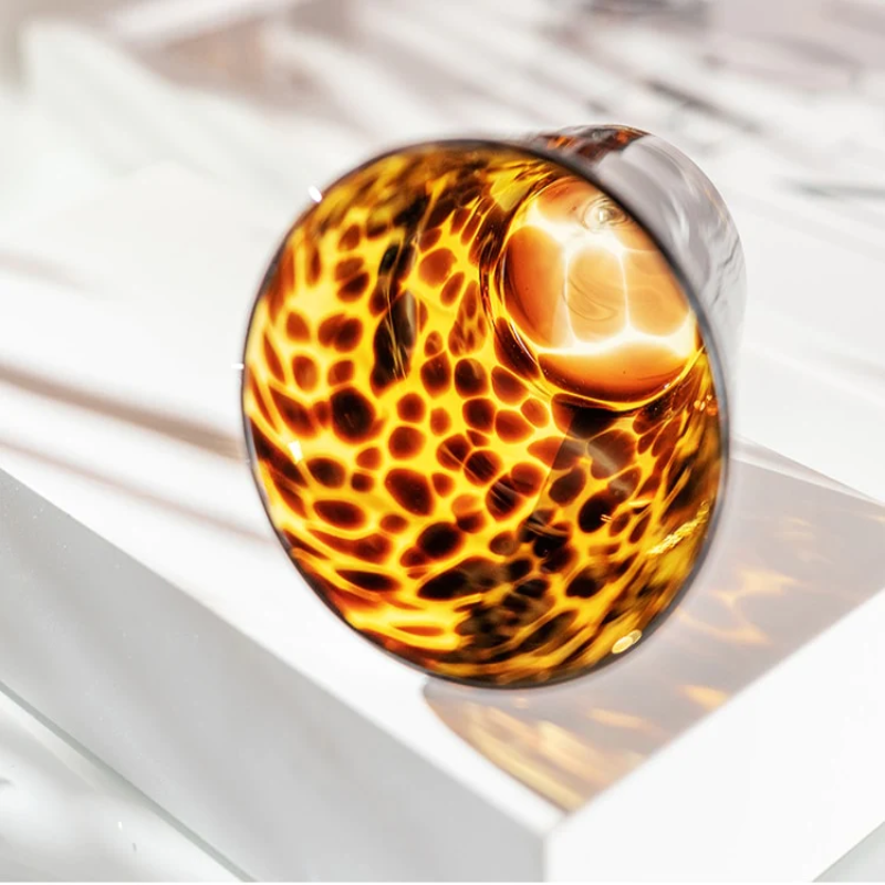 BowLift | Leopard Retro Drinking Glass