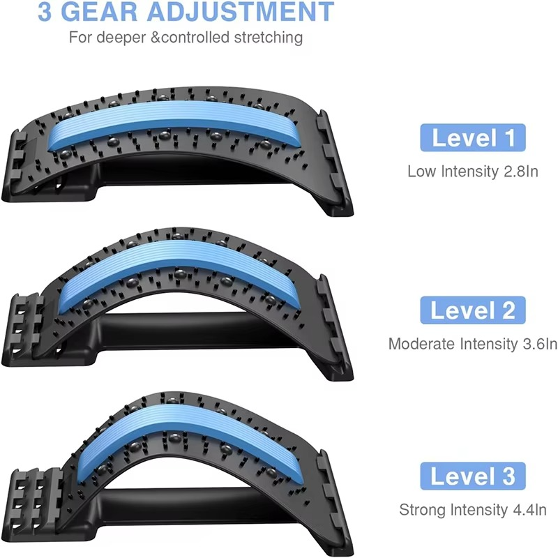 BowLift | Adjustable Magnetic Therapy Back Stretcher for Pain Relief & Posture Correction