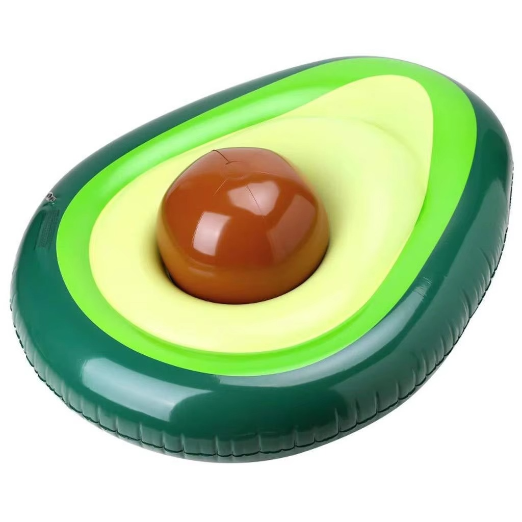 BowLift | Inflatable Avocado Pool Float with Detachable Ball