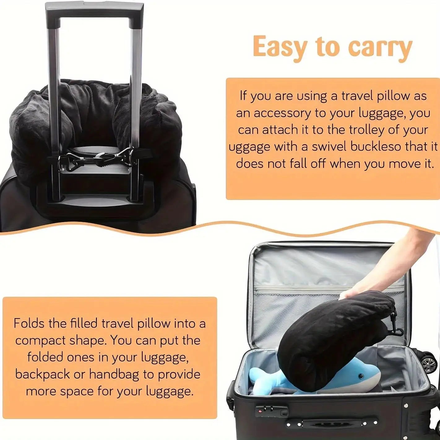 BowLift | ComfortMate Travel Pillow | Ergonomic & Space-Saving | 2-in-1 Design for Travel and Storage