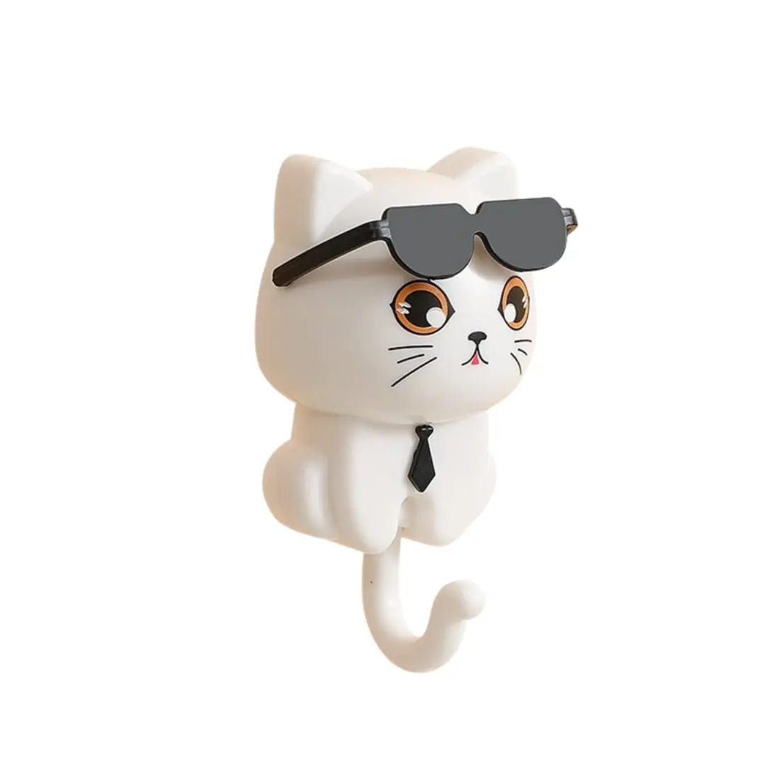 BowLift | Key hook cat with sunglasses – Stylish for hallway & kitchen