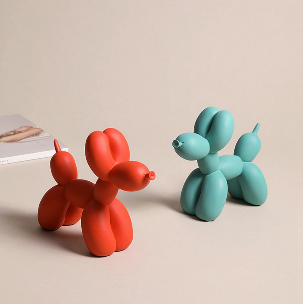 BowLift | BalloonDog Lively Dog Sculpture | Pop-Art Decoration | Modern Home Decor | Handmade Statue