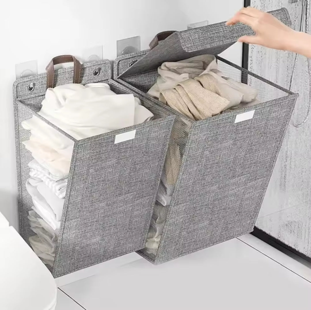 BowLift | Wall-mounted folding laundry basket