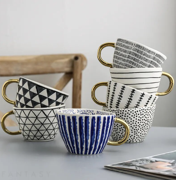BowLift | GeoMug Designer Bags & Cups | Stylish Ceramics | Modern Geometric Patterns