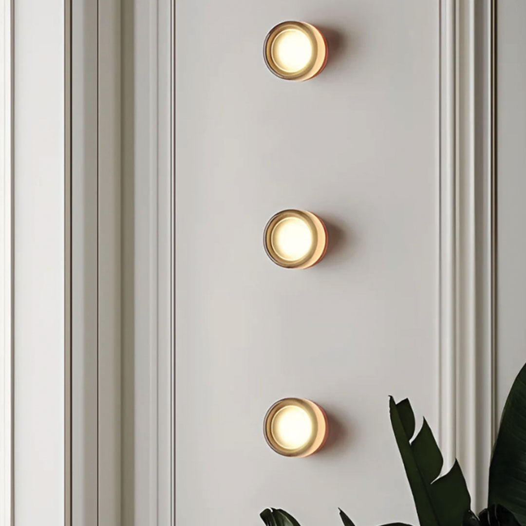 BowLift | LumièreLux - Stylish Dimple Wall Lamp made of Metal and Glass