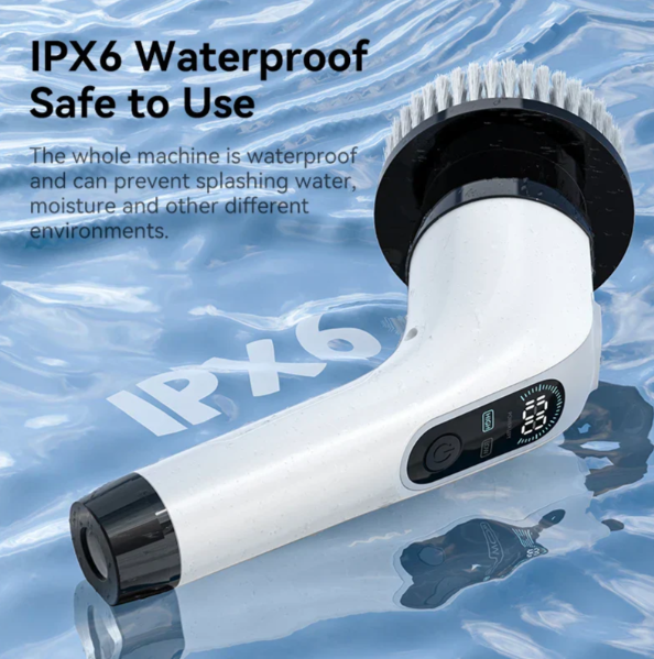 BowLift | Cordless Electric Cleaning Brush with 7 Replaceable Attachments