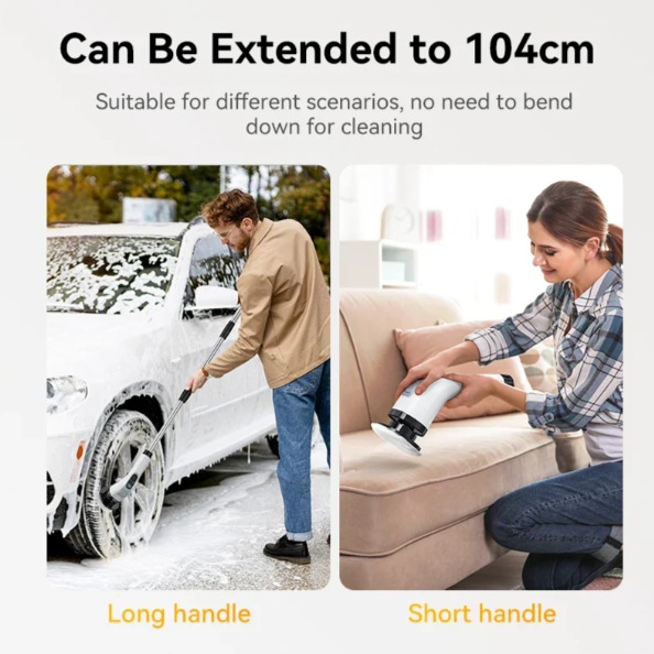 BowLift | Cordless Electric Cleaning Brush – 7 Interchangeable Heads for Effortless Deep Cleaning