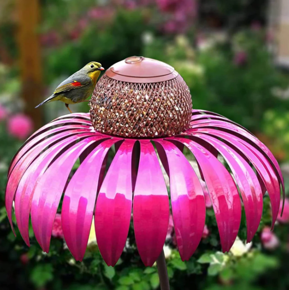 BowLift | Floral Bird Feeding Station for Garden & Patio