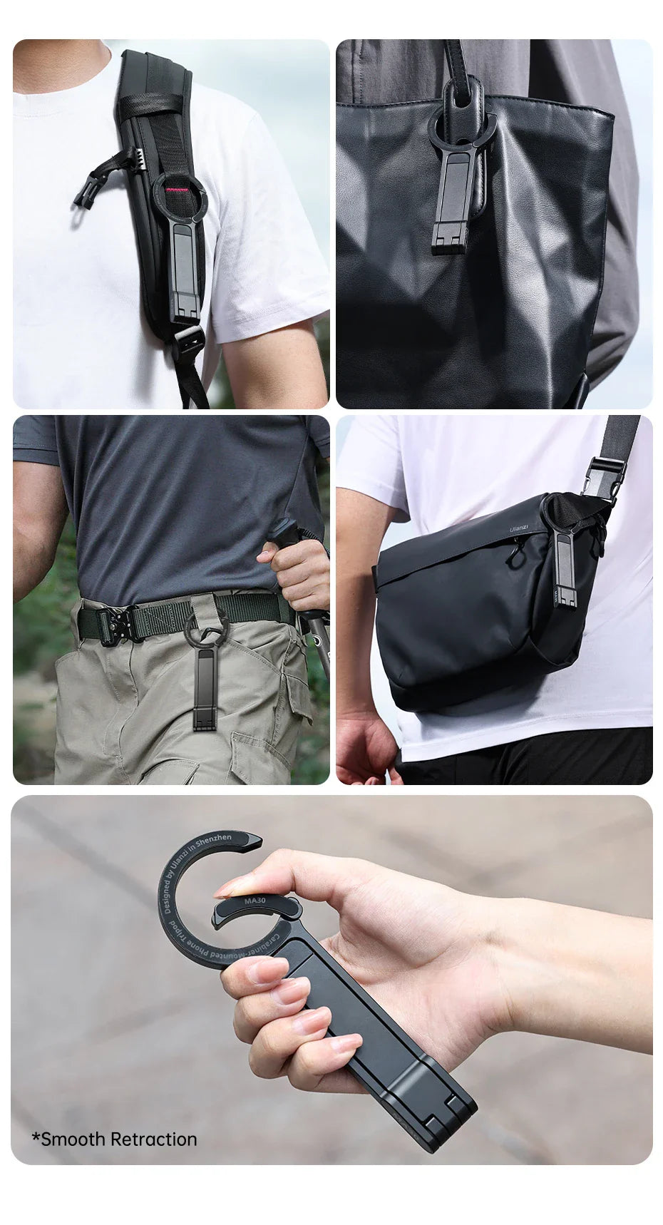 BowLift | Double-Sided Magnetic Tripod Phone Holder