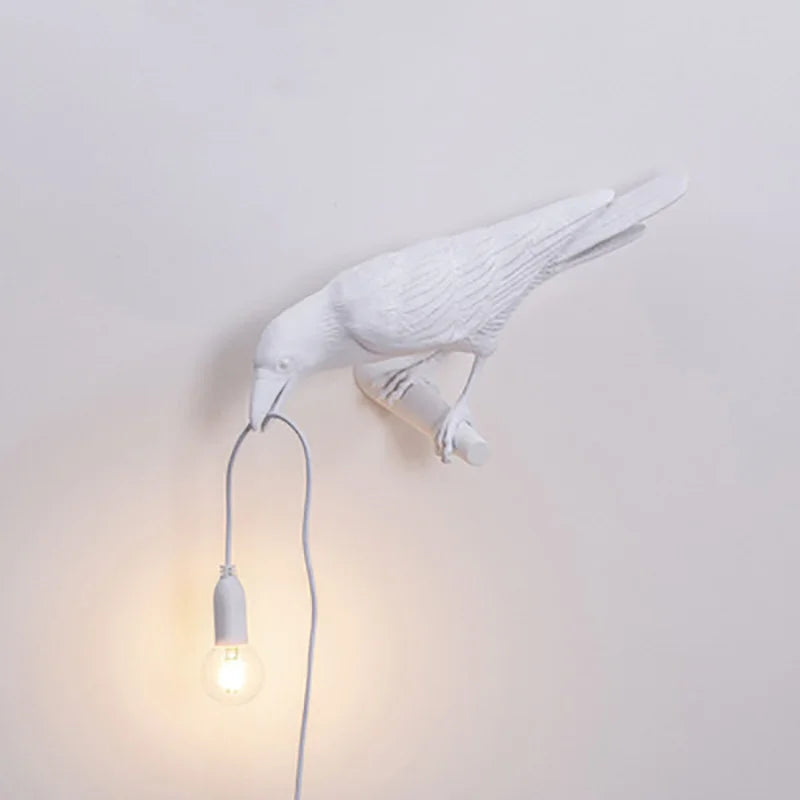 BowLift | Modern Lucky Bird Table Lamp – Creative Resin Animal Design for Bedroom and Living Room