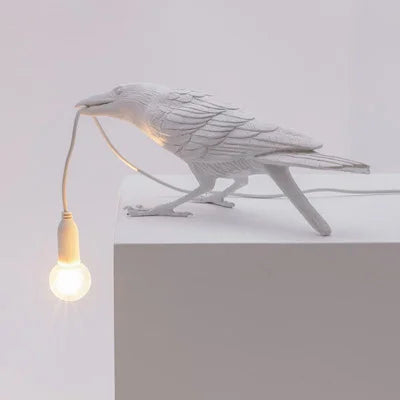 BowLift | Modern Lucky Bird Table Lamp – Creative Resin Animal Design for Bedroom and Living Room