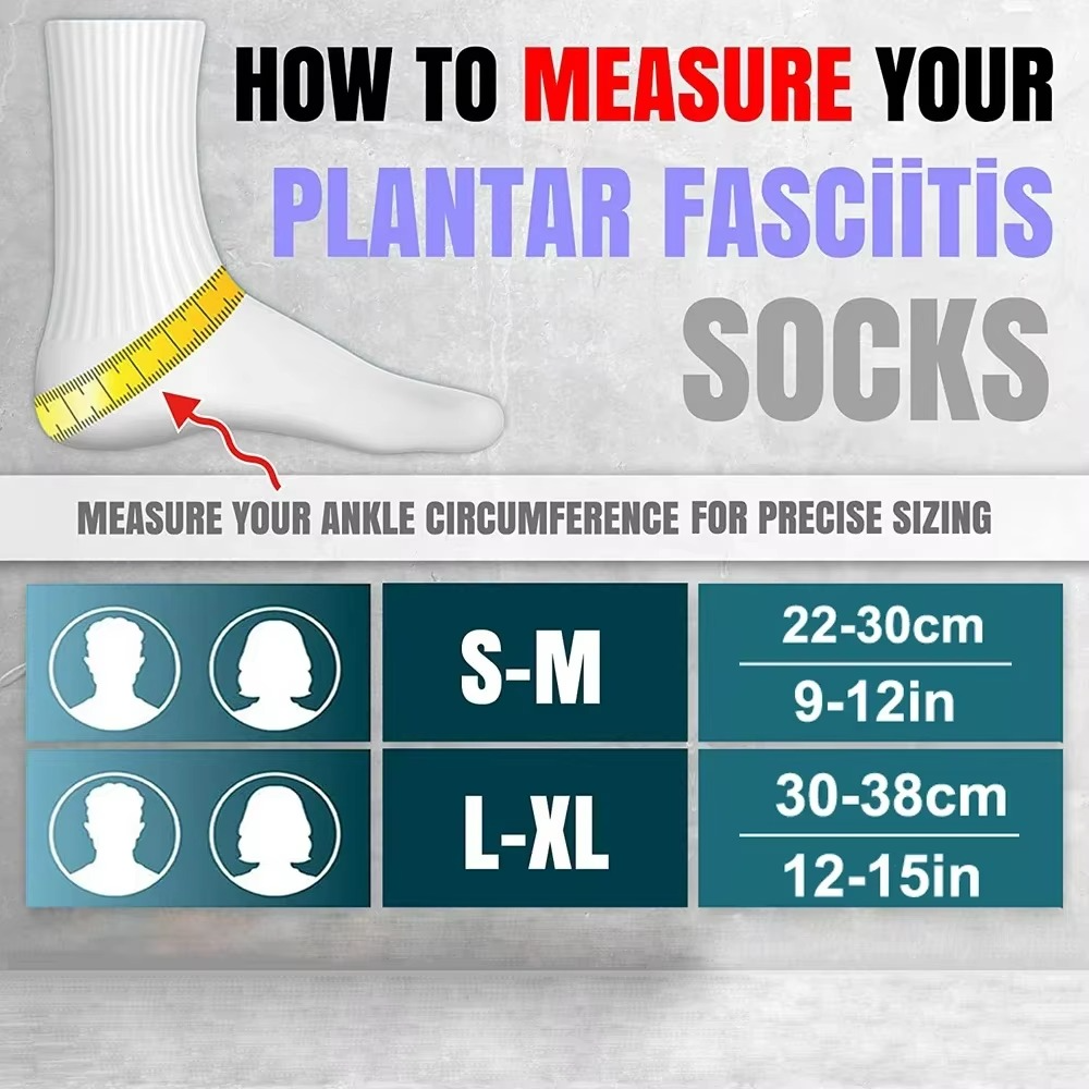 BowLift | Plantar Fasciitis Night Compression Socks with Heel and Arch Support