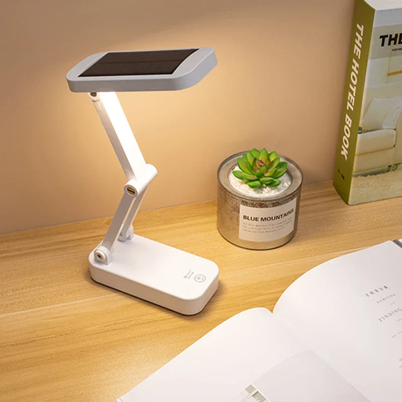 BowLift | Solar LED Table Lamp | Foldable & Dimmable | USB Rechargeable | Eye-Friendly & Modern