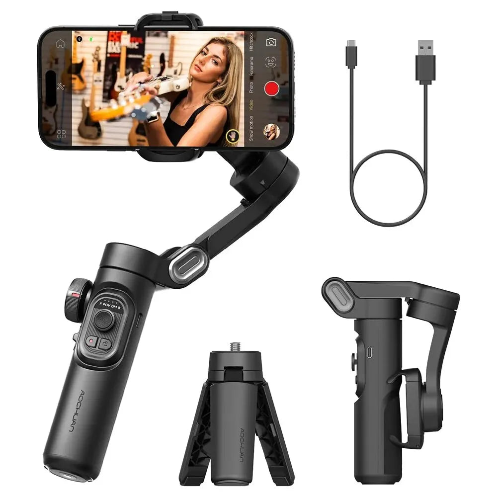 BowLift | 3-Axis Smartphone Gimbal Stabiliser with AI Tracking & Face Detection – Alvion