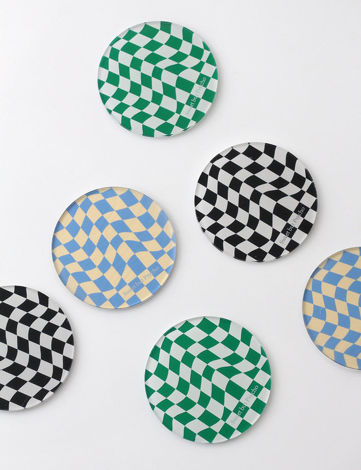 BowLift | Checkered Acrylic Coaster