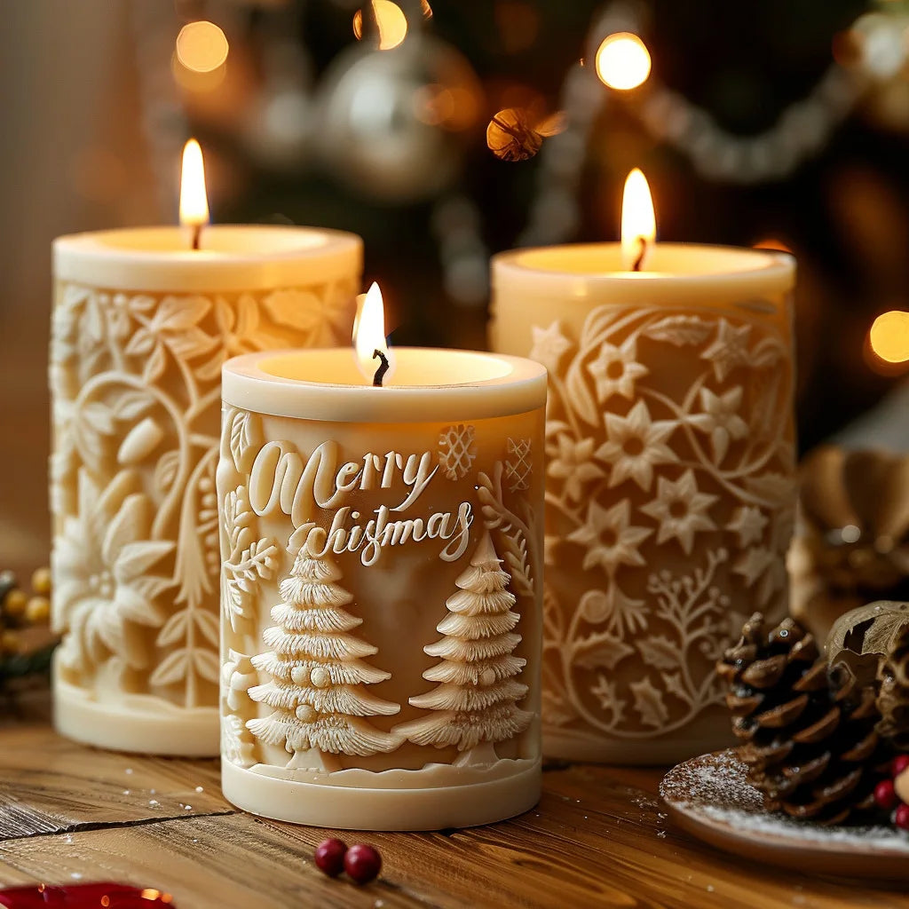 BowLift | Elegant 3D Candle Silicone Mold with Decorative Pattern