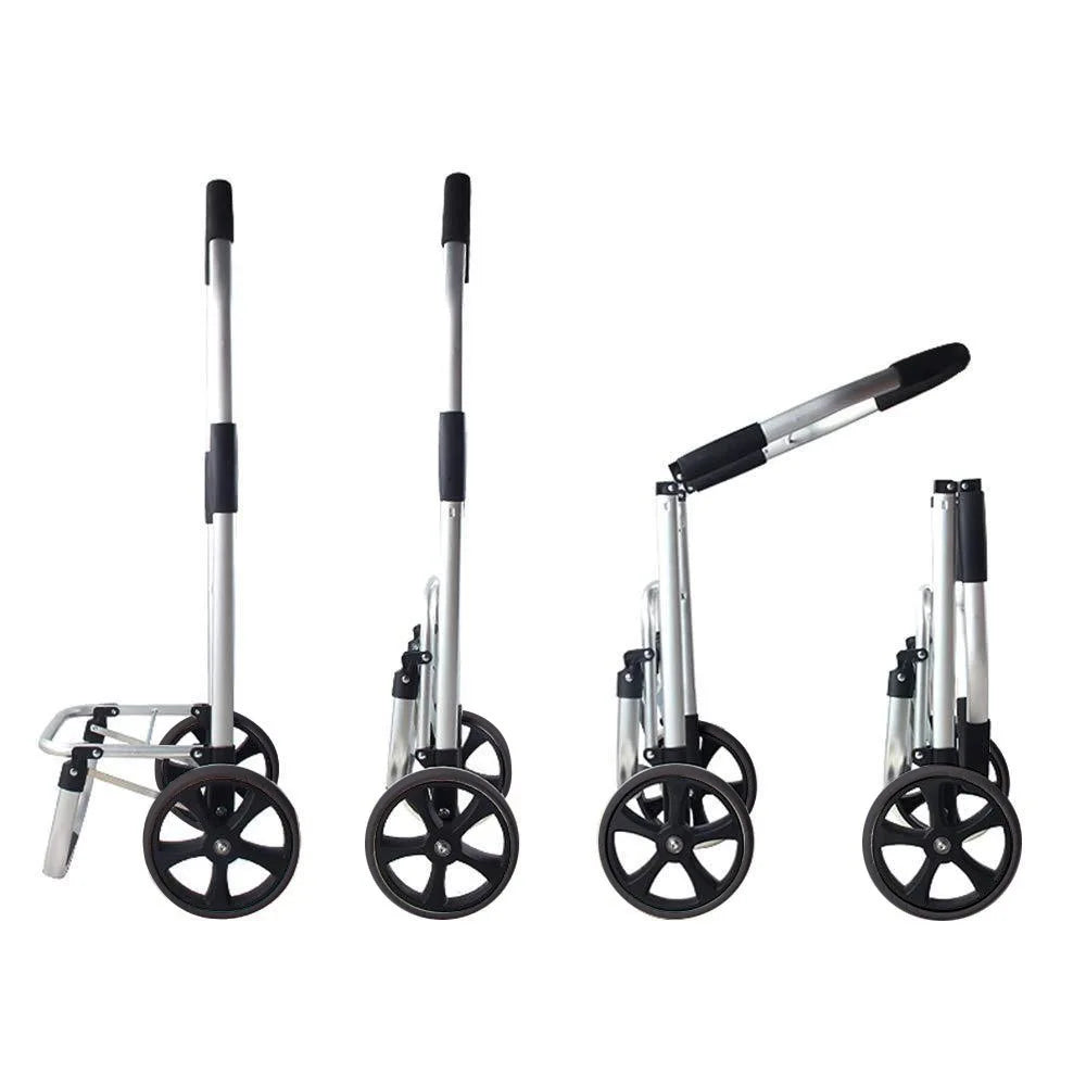 BowLift | Foldable Aluminium Shopping Trolley – CarryEase