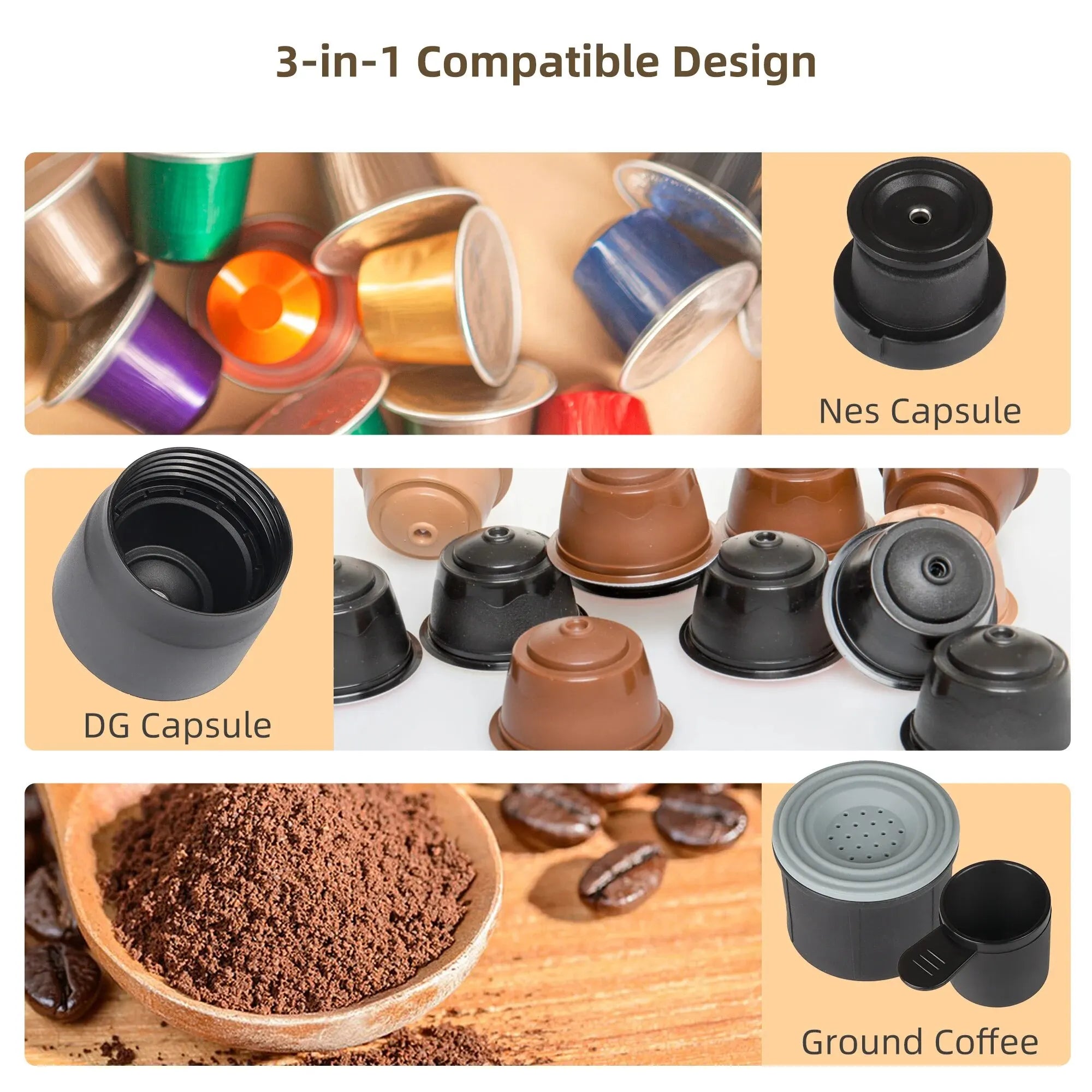 BowLift | Portable Coffee Machine Espresso Machine Hand Press Capsule Ground Coffee Brewer Portable for Travel and Picnic, BioloMix