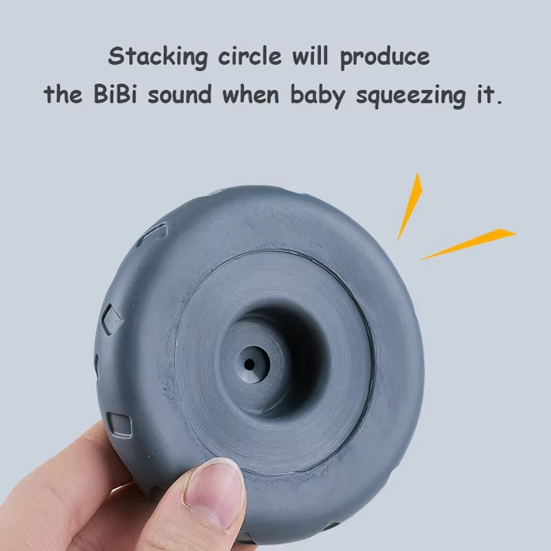 BowLift | Baby Montessori Silicone Building Blocks and Koala Teething Stacking Toy Set