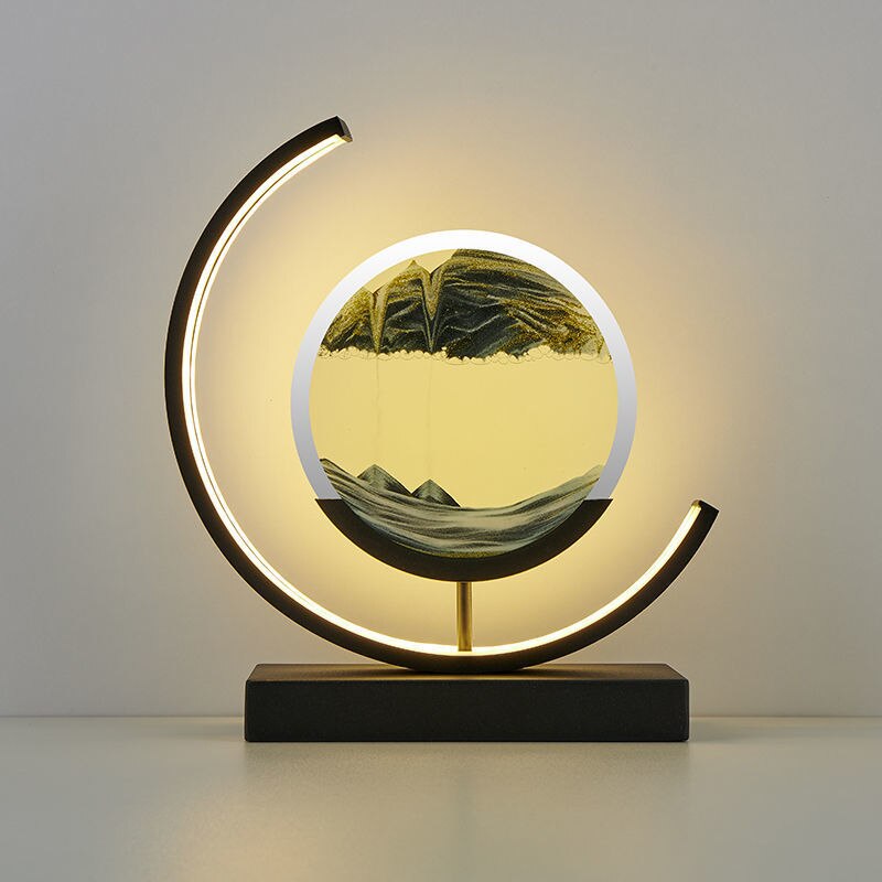 BowLift | LED Table Lamp with Moving Sand Landscape – SandLight