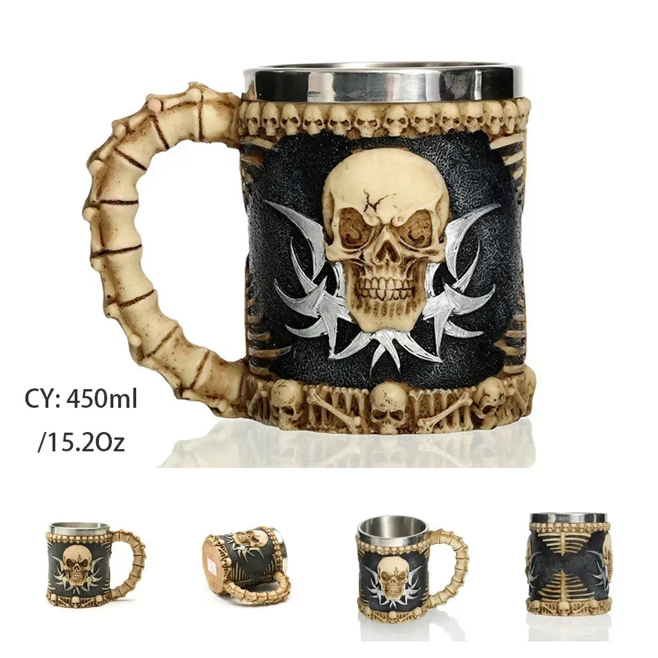 BowLift | Medieval Dragon Resin Stainless Steel Mug as Coffee Mug or Tea Mug