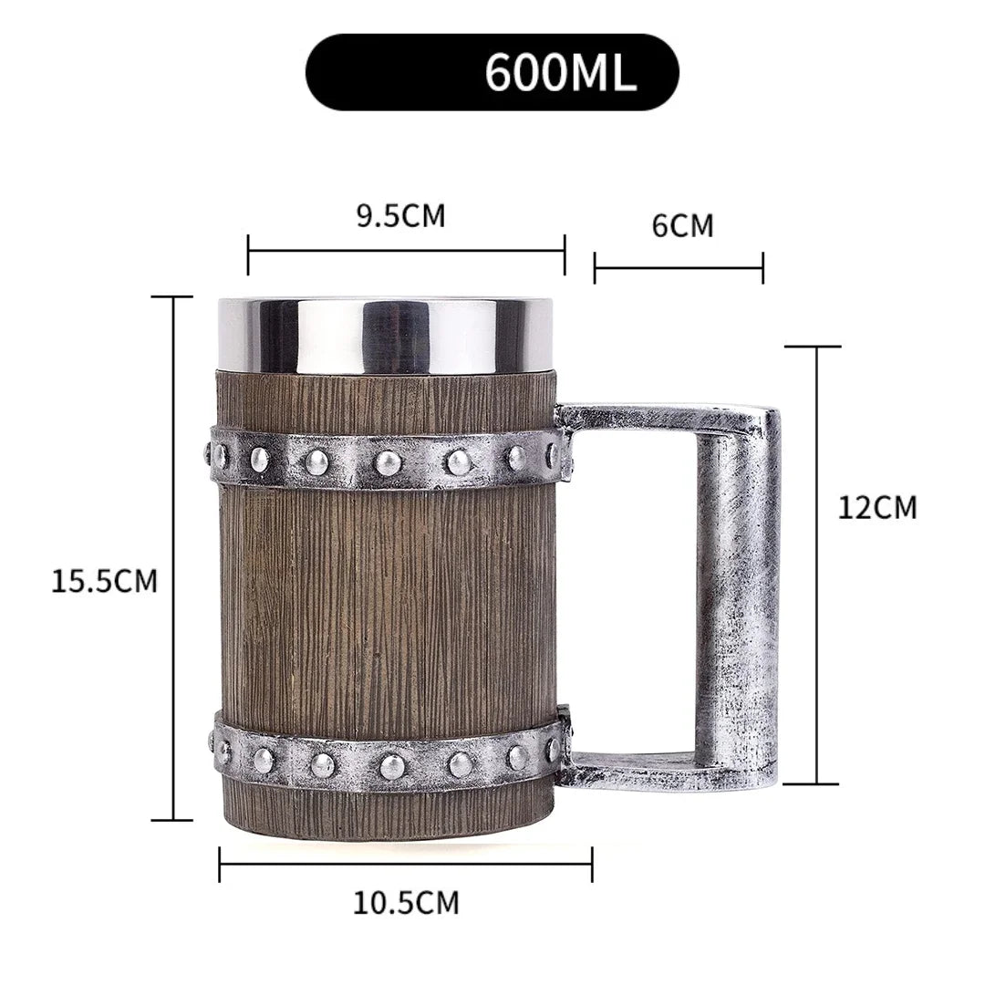 BowLift | 3D Viking-Style Wooden Mug