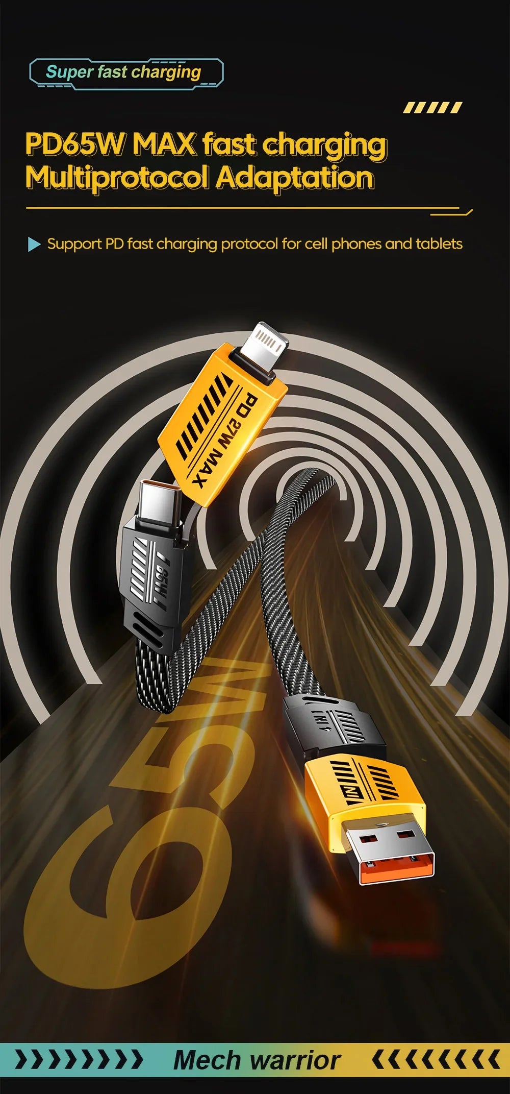 BowLift | Ultra Strong 4 in 1 Fast Charge Data Cable